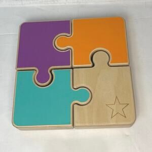 Lovevery Large Chunky Wooden Jigsaw Puzzle Montessori Toddler 6.5"